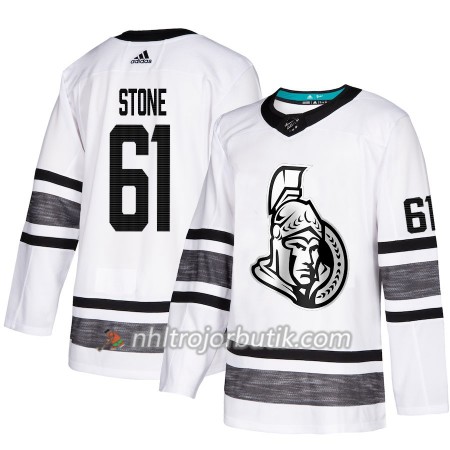 Män Ishockey Ottawa Senators tröja Mark Stone 61 Vit 2019 All-Star Adidas Authentic